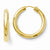 Sterling Silver Gold-plated 5mm Tube Earrings