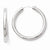 Sterling Silver Rhodium-plated 3.5mm Tube Earrings