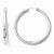 Sterling Silver Rhodium-plated 3.5mm Tube Earrings
