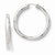 Sterling Silver Rhodium-plated 5mm Tube Earrings