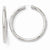 Sterling Silver Rhodium-plated 5mm Tube Earrings