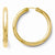 Sterling Silver Gold-plated 5mm Tube Earrings