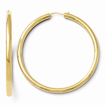 Sterling Silver Gold-plated 3.5mm Tube Earrings