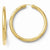Sterling Silver Gold-plated 5mm Tube Earrings
