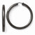 Sterling Silver Black-plated 5mm Tube Earrings