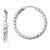 Sterling Silver Diamond-cut Endless Hoop Earrings