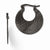 Sterling Silver Ruthenium Plated Scratch Finish Hinged Hoop Earrings
