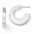 Sterling Silver Polished Square Tube Hoop Earrings
