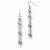 Sterling Silver Polsihed Beaded Shepherd Hook Earrings