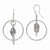 Sterling Silver Laser-cut Dangle Shepherd Hook Earrings