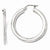 Sterling Silver Polished Hinged Hoop Earrings