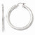 Sterling Silver Polished Hinged Hoop Earrings