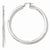 Sterling Silver Polished Hinged Hoop Earrings