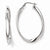 Sterling Silver Polished Twisted Oval Hoop Earrings