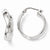 Sterling Silver Polished Twisted Hoop Earrings
