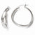 Sterling Silver Polished Twisted Hoop Earrings