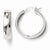 Sterling Silver Polished Hinged Hoop Earrings