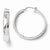 Sterling Silver Polished Hinged Hoop Earrings