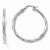 Sterling Silver Polished Twisted Hinged Hoop Earrings