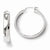 Sterling Silver Polished Hinged Hoop Earrings