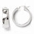 Sterling Silver Polished Hinged Hoop Earrings