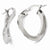 Sterling Silver Polished U-Shape Hoop Earrings