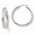Sterling Silver Rhodium In/Out Diamond-cut Earrings
