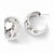 Sterling Silver Polished Hammered Post Earrings