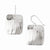Sterling Silver Polished Hammered Shepherd Hook Earrings