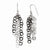 Sterling Silver & Black Plate Polished Dangle Sheherd Hook Earrings