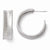 Sterling Silver Laser Textured Post Hoop Earrings