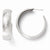 Sterling Silver Laser Textured Post Hoop Earrings