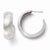 Sterling Silver Laser Textured Post Hoop Earrings