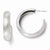 Sterling Silver Laser Textured Post Hoop Earrings