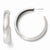 Sterling Silver Laser Textured Post Hoop Earrings