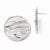 Sterling Silver Rhodium-plated Round Scrunch Earrings