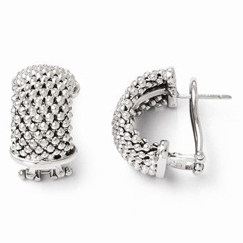 Sterling Silver Omega Back Earrings