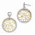 Sterling Silver Gold-tone Flash Plated Polished Earrings