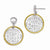 Sterling Silver Gold-tone Flash Plated Polished Earrings
