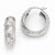 Sterling Silver Radiant Essence Rhodium-plated Diamond-cut Earrings