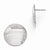 Sterling Silver Radiant Essence Rhodium-plated Diamond-cut Earrings