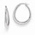Sterling Silver Polished Hinged Hoop Earrings