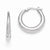 Sterling Silver Polished Hinged Hoop Earrings