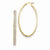 Sterling Silver Gold-plated Glitter Infused Hoop Earrings