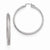 Sterling Silver Radiant Essence Rhodium-plated Hinged Hoop Earrings