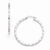 Sterling Silver Polished & Textured Hinged Hoop Earrings