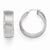 Sterling Silver Radiant Essence Rhodium-plated Hoop Earrings