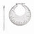 Sterling Silver Radiant Essence Rhodium-plated Brushed Diamond-cut Earrings