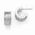 Sterling Silver Radiant Essence Rhodium-plated Post Hoop Earrings