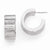 Sterling Silver Radiant Essence Rhodium-plated Post Hoop Earrings